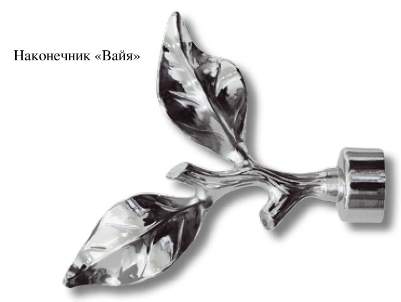 Наконечник DIY  28мм Хром глянец Вайя  28.01.39.200