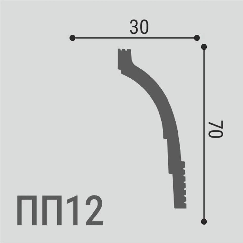 Карниз XPS POLYMER ПП 12 70*30/25