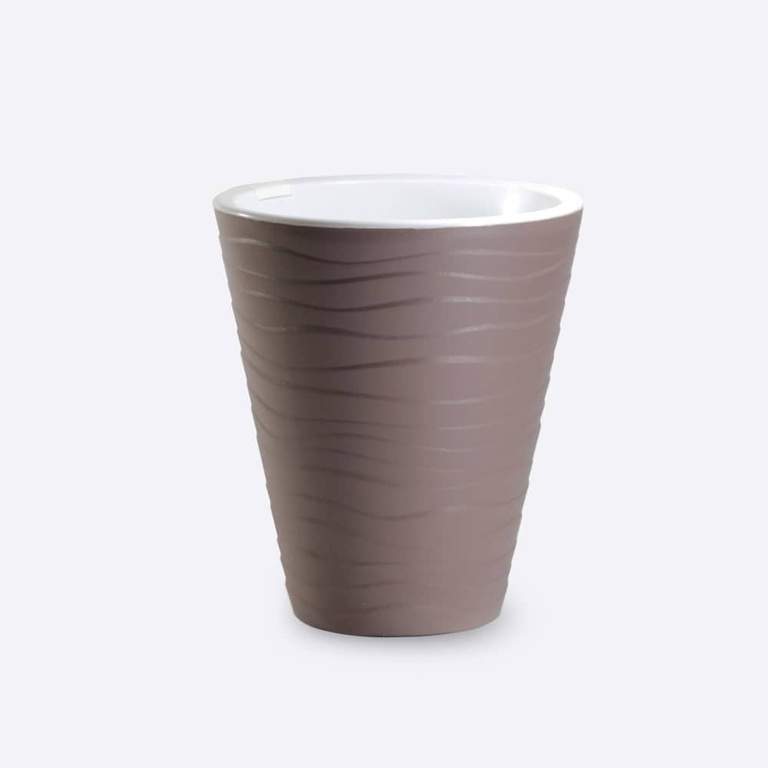 Горшок  Валенсия со вставкой 2,0л мокко Д1356