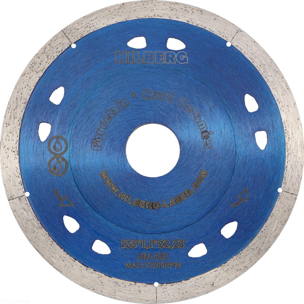 Диск алм. 125х22.23*1,1мм сплошной Extra Thin  HM420