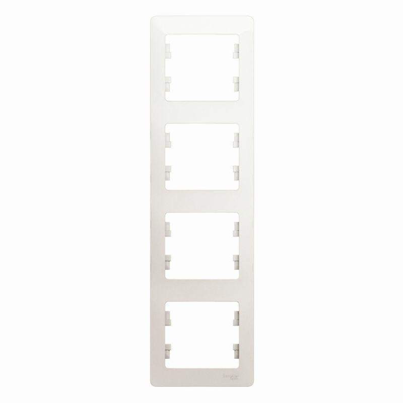 Рамка SE Glossa  Перламутр  4-м верт.  GSL000608  1180374