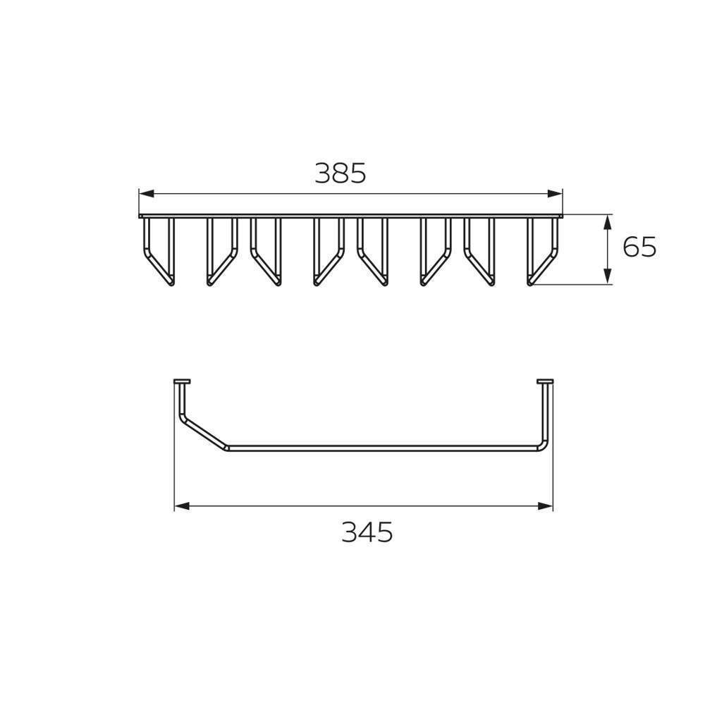 Держатель бокалов  MX-057  4-х рядный хром