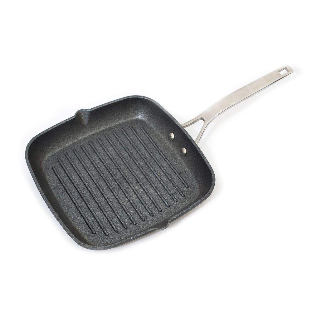 P.L. Proff Cuisine Сковорода-гриль 260/260/40мм Индукция литой алюминий с АП покрытием 803807