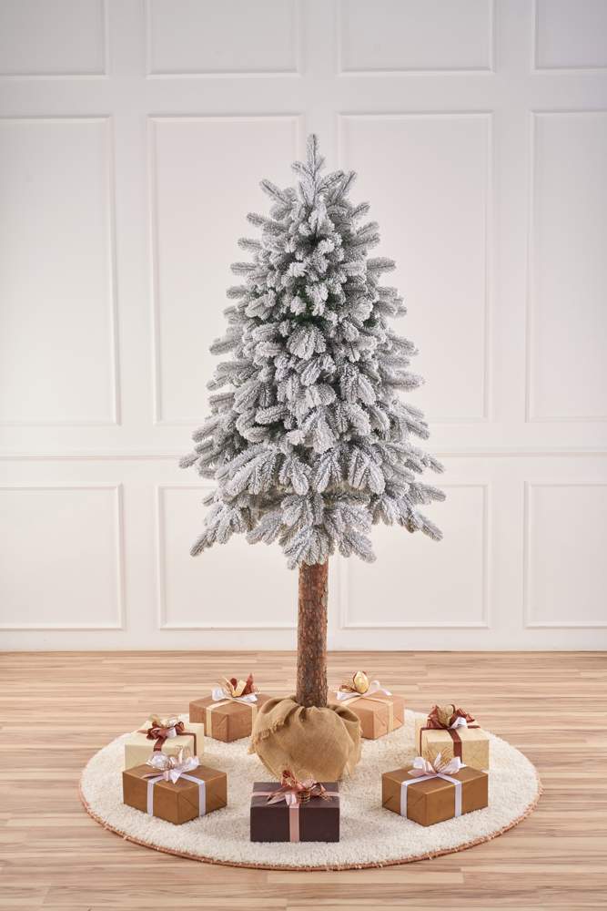 MAX CHRISTMAS Ель искусственная Скандинавская заснеженная 160см PVC+РЕ отгибная система СКНЗ 16