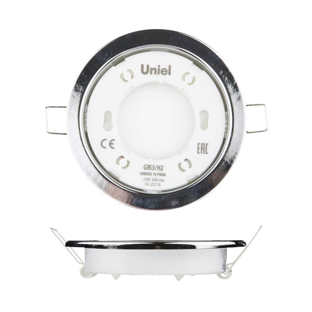 Светильник GХ53/H2 CHROME 10 PROM ЮНИЕЛ UL-00005052