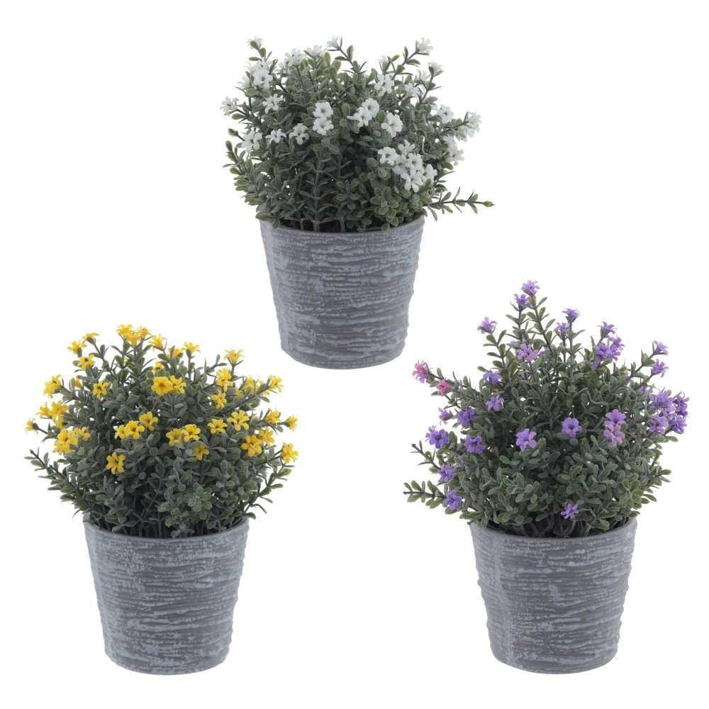 REMECO COLLECTION Композиция цветочная 756228 L16 W16 H20см 3в