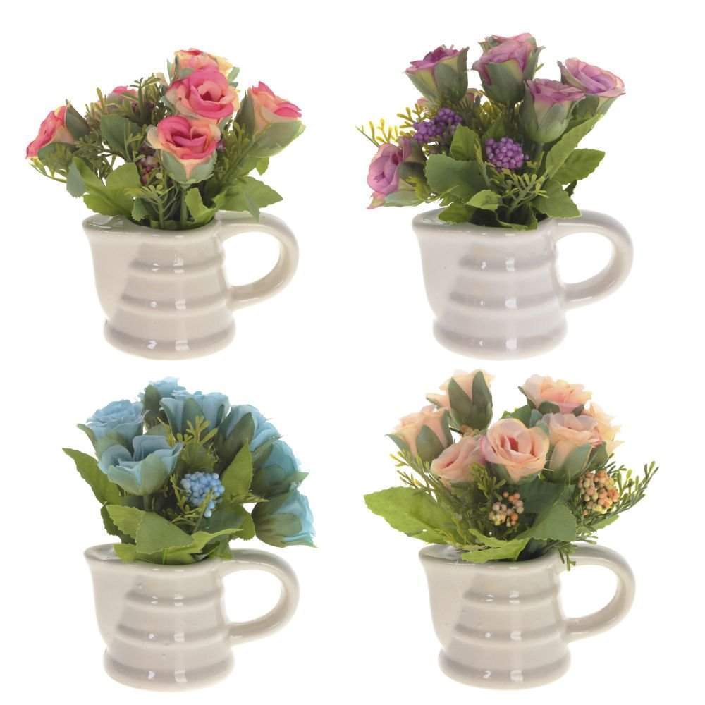REMECO COLLECTION Композиция цветочная 726637 L12 W12 H13см 4в