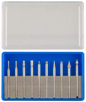 Набор ЗУБР  Мини-насадки Р180 хвостовик d3мм 10пр.  33383-Н10