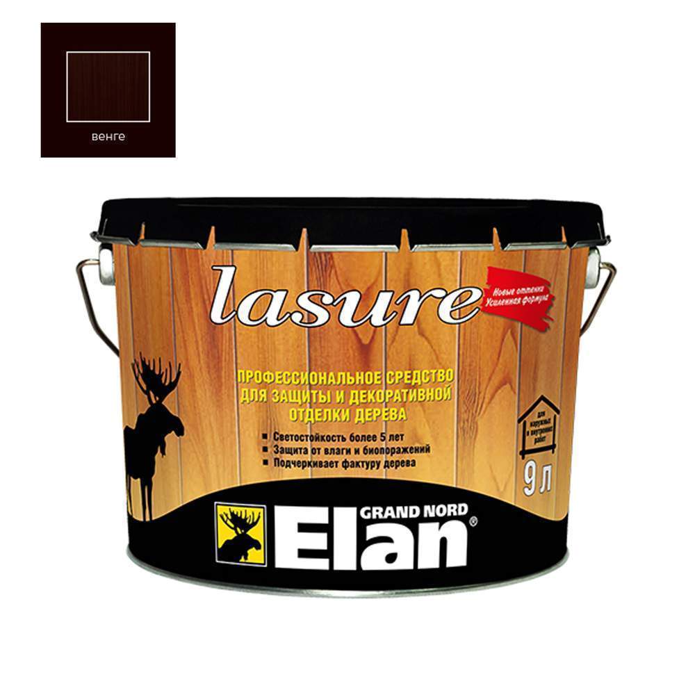 Лазурь долговечная Элан  9л  венге
