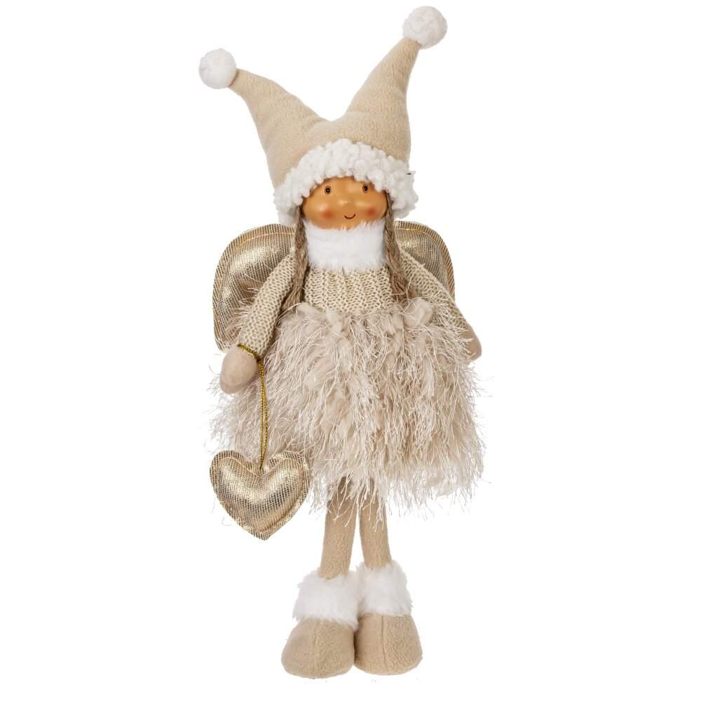 REMECO COLLECTION Игрушка набивная 823249 Ангел крем/коричневый 16х10х40см 2 вида