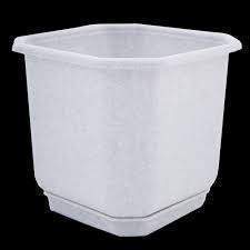 Горшок  Дама с подставкой 24*24 7л бел./10  У0151