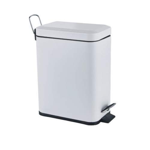 Ведро д/мусора Potato P425-7 прямоуг. белый 5л