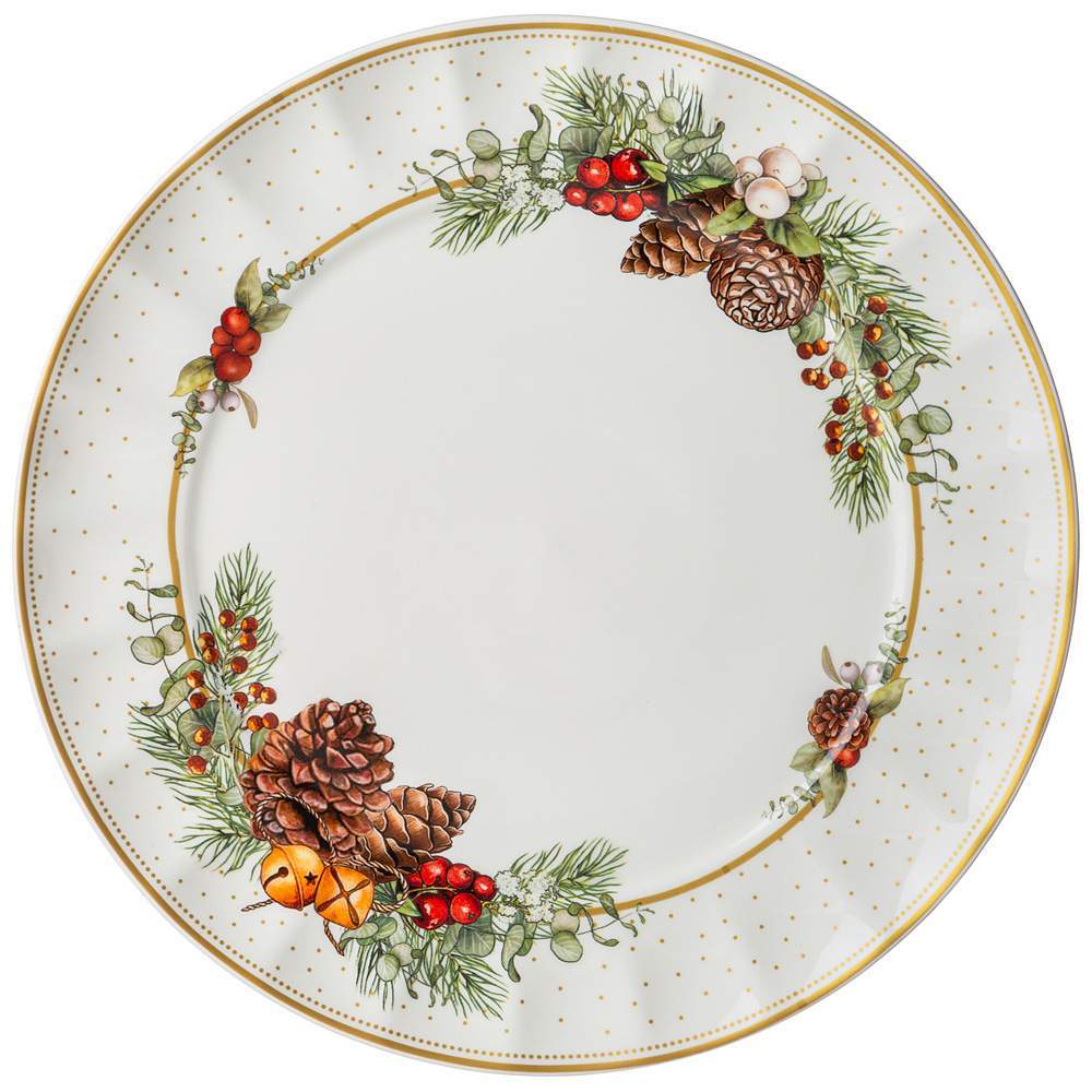 LEFARD Celebration Тарелка 54-604 обеденная 26см волнистый борт