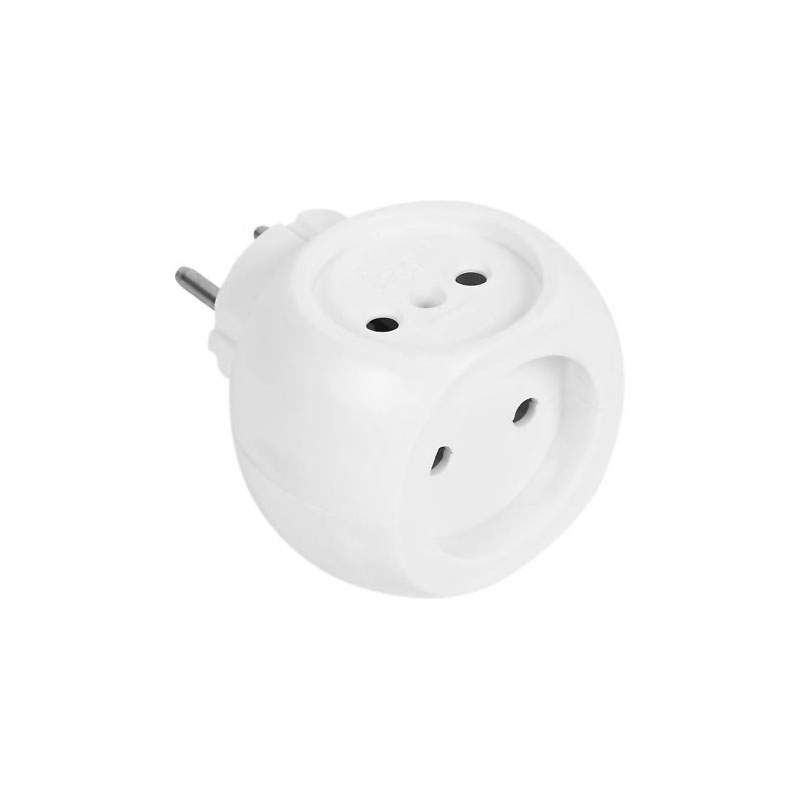 Разветвитель 3-м 6А IP20 шар 220В бел. Rexant 11-1063/438754
