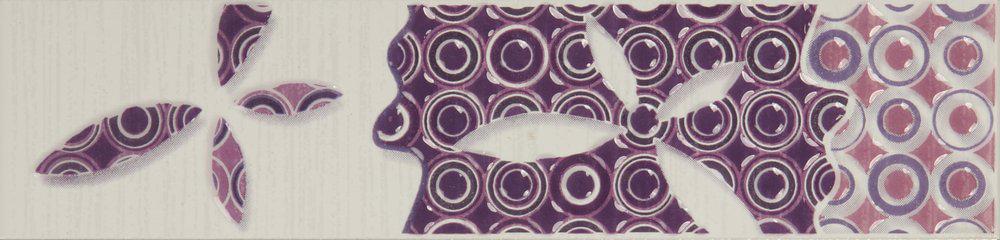 Бабочки фиолет. 60х250  Бордюр  63-00-54-15