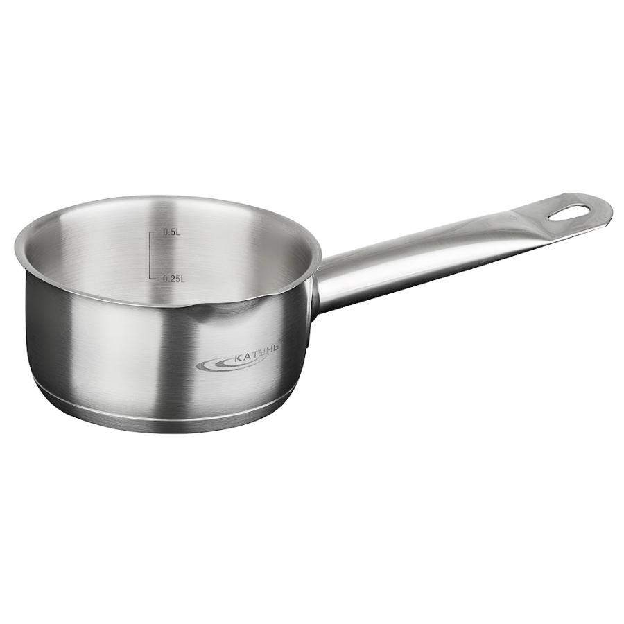 КАТУНЬ Общепит-Шеф Ковш 1,5л d16 h8 б/кр нерж.тройное дно КТ-ОБ-КВ-16