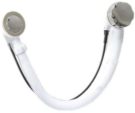 Перелив п/а с сифоном плоский 520мм (металл) EM601TR