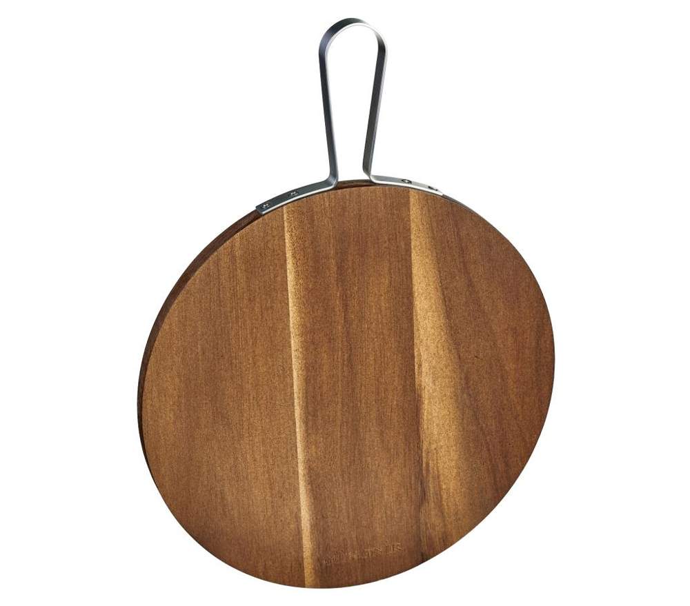 GUNGNIR акация Доска GR-CB-03M разделочная 408*300*16мм мет/руч 