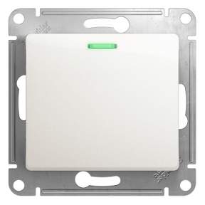 Переключатель SE Glossa  Перламутр  1-кл сх.6а 10АХ с подсвет. GSL000663