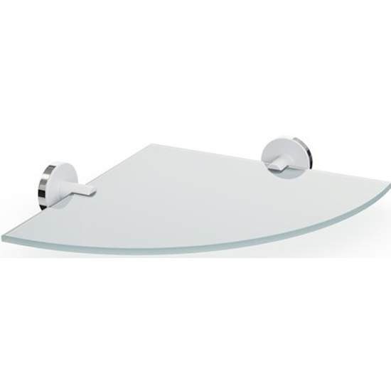 Полка угловая стекло белый LORD Fora FOR-LORD035WT