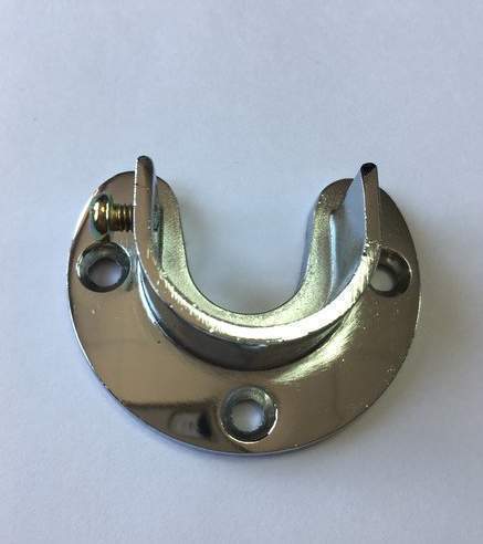 Фланец открыт.усиленный д/трубы d25мм  хром  (17149)