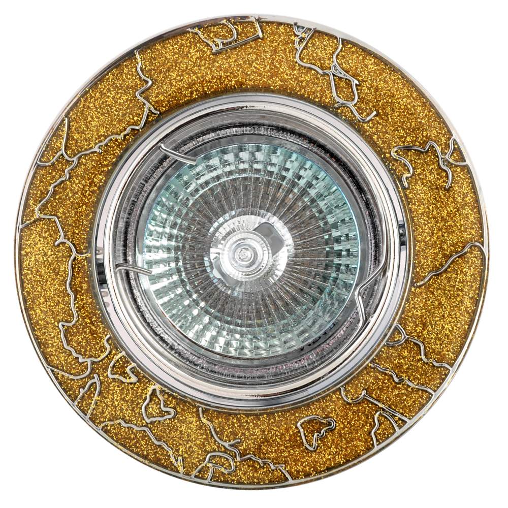 Светильник галогенный FT 834 MR 16 хром+желтый