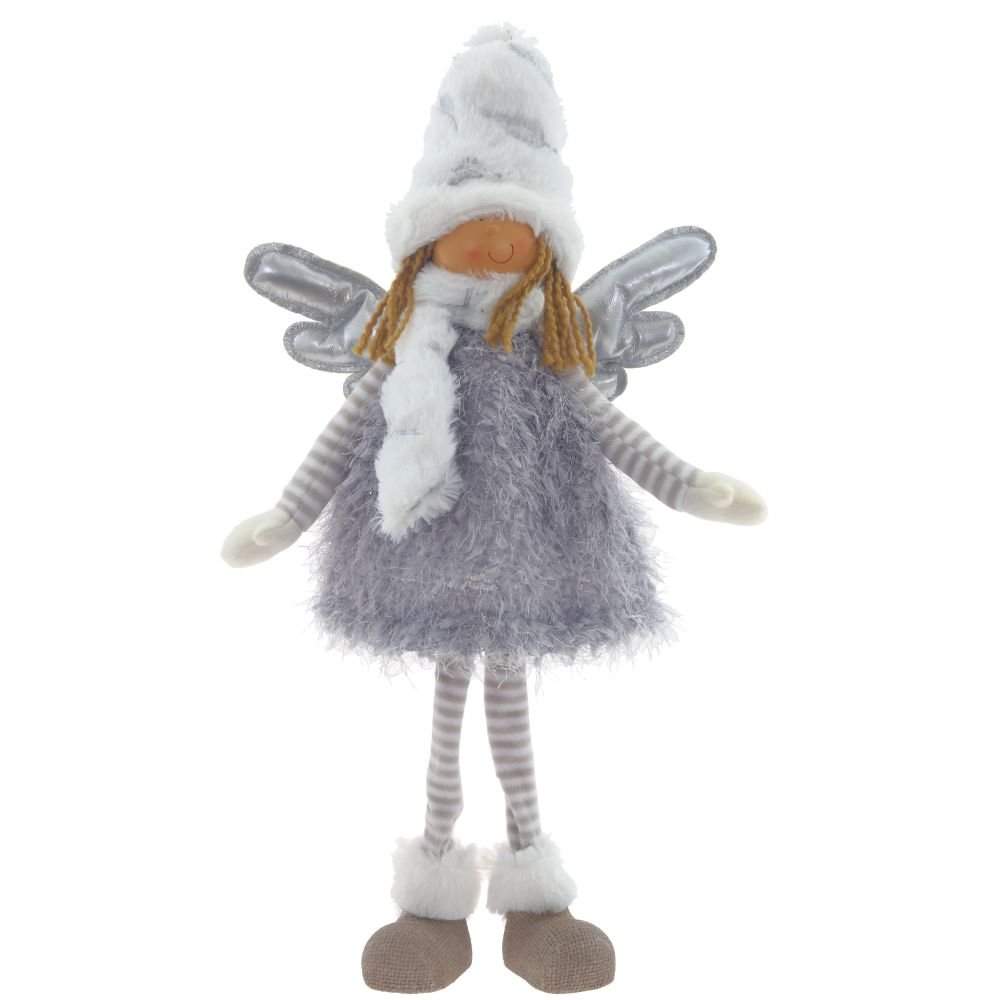 REMECO COLLECTION Игрушка набивная 755056 Фея серый/серебро 22х10х42см 