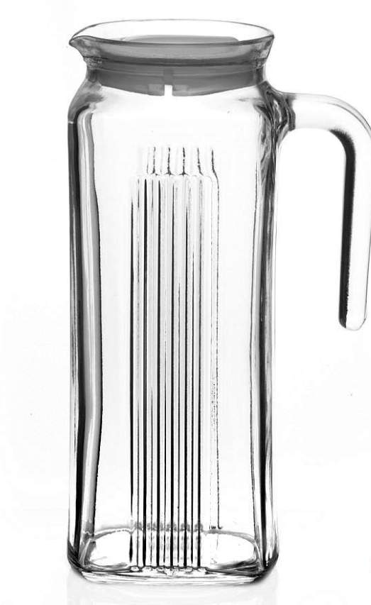 PASABAHCE Кувшин 80050W Frigo 1000мл с белой крышкой (6) 