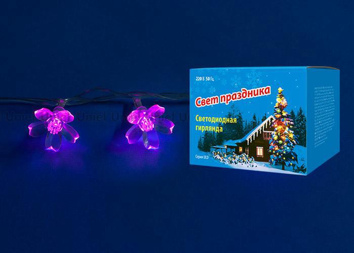 Гирлянда с/д ULD-S0700-050/DTA Pink IP20 Pink Sakura  7м  Сакура розовая  07933