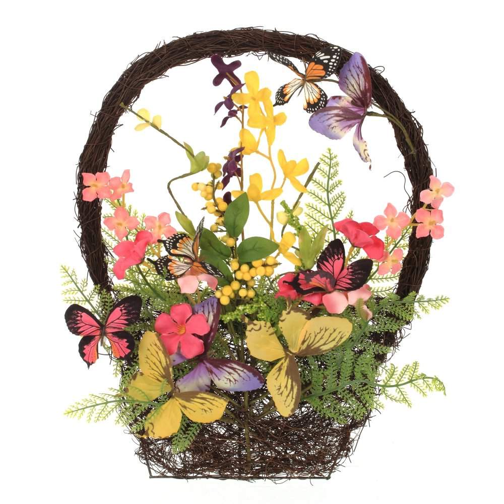 REMECO COLLECTION Композиция цветочная 747114 Корзина H43см