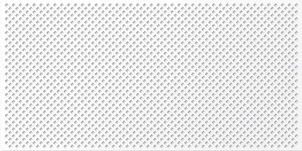 Панель декор. перфорир. без рамки 1112x512мм Глория белый