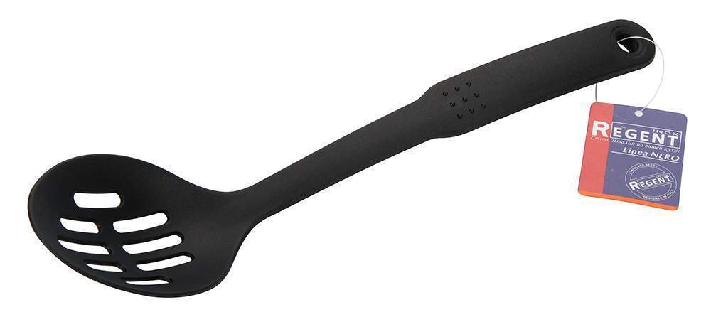 REGENT INOX Linea Nero Ложка 93-AK2C-3 кулинарная с прорезями 30х7х1см нейлон 