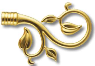 Наконечник DIY  16мм Золото глянец Ос. вальс 16.01.06.100