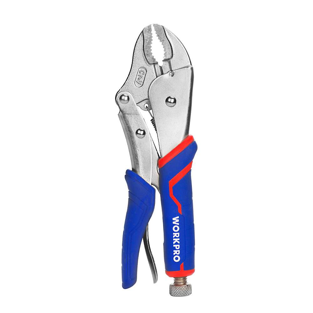 Клещи WORKPRO зажимные закругленные 2К CR-V 250мм (10")  WP231074