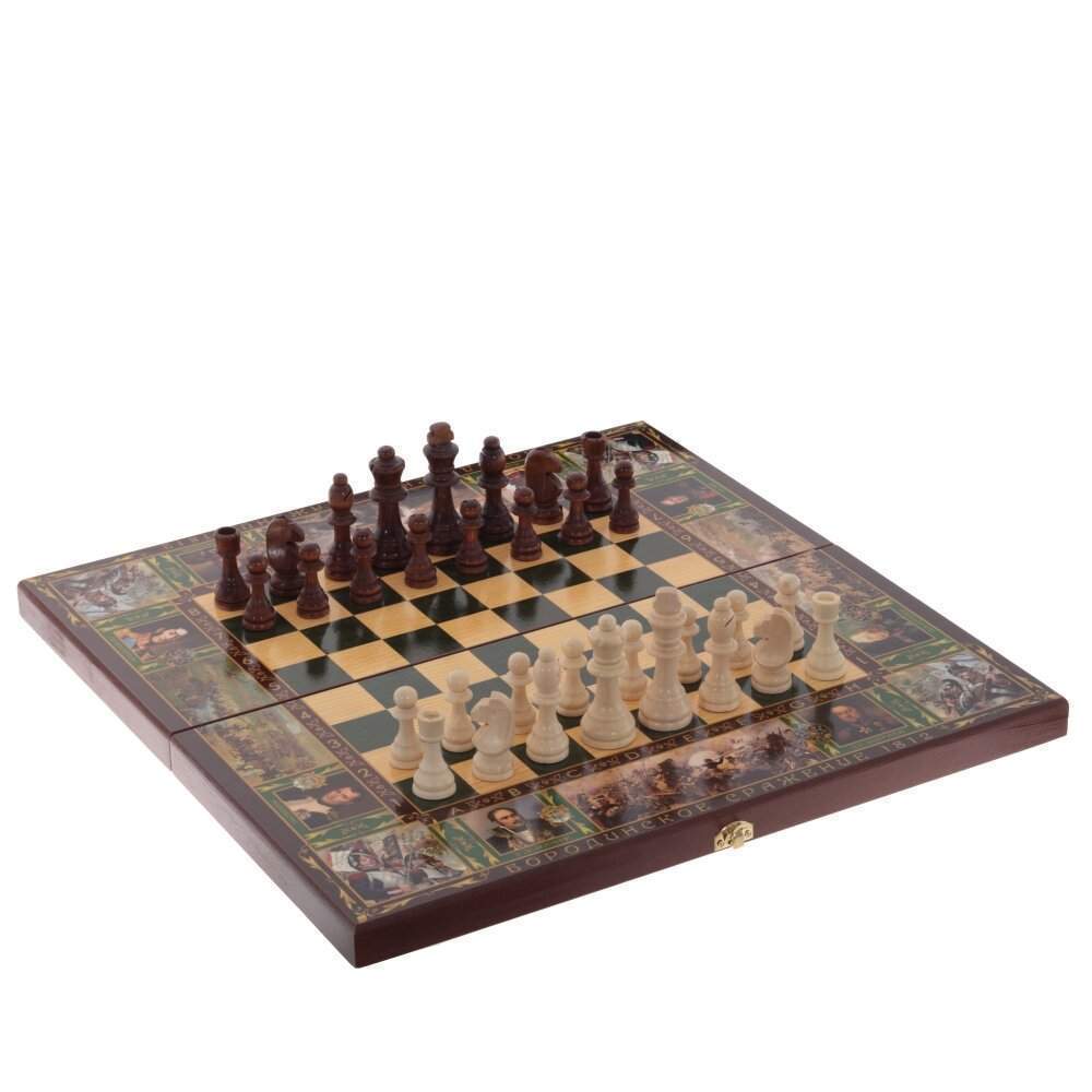 REMECO COLLECTION Игра настольная 3в1 (шахматы,шашки,нарды) Бородино L50 W25 H5см 716038 