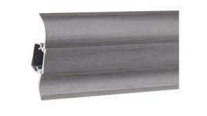 855    Плинтус с кабель-каналом 58мм Серебристый жемчуг