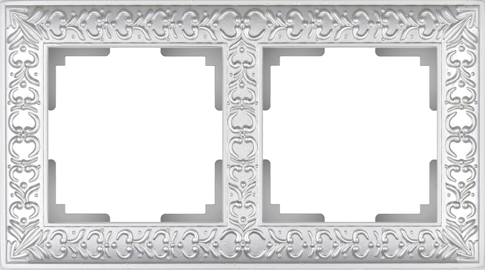 Рамка  Frame жемчуг 2-м  WL07-02 Металл Antik - W0021521