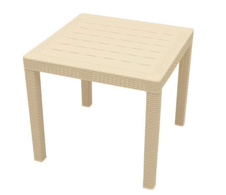 Стол Rattan пласт.малый 789х789х701мм сливочный  ING6183СЛВ Репаблик