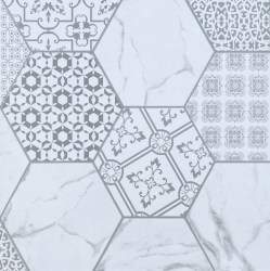 HEXAGON STATUARIO  10 HS 0008 600х600х10 гранит