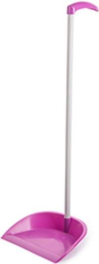 Совок  Clean Lux  дл.руч.(27х24руч75см) мягк.пласт. фуксия АС37058000/243482