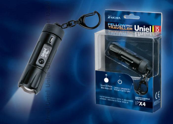 Фонарь Uniel P-KL025-B Black Offroad (Premium) «Compact Fellow Traveller»