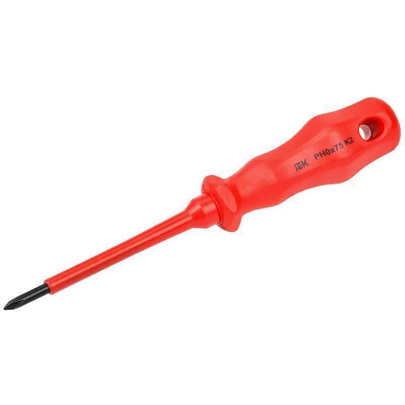 Отвертка диэлектрич. IEK ARMA2L 3  PH0х75 K2 A2L3-SC30-K2-PH-00-075