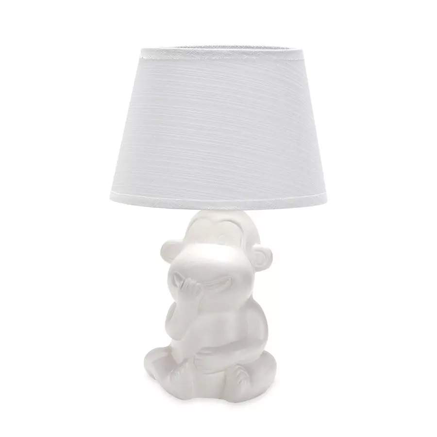 Светильник ЛЮЧИЯ 236 "Манки Хил" настольный 40W E14 белый