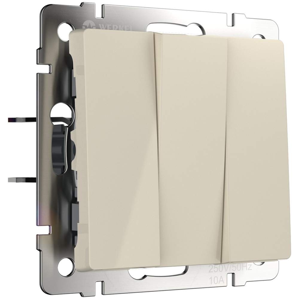 Выкл.  Frame 3-кл. сл. кость  WL03-SW-3G-ivory  -  W1130003