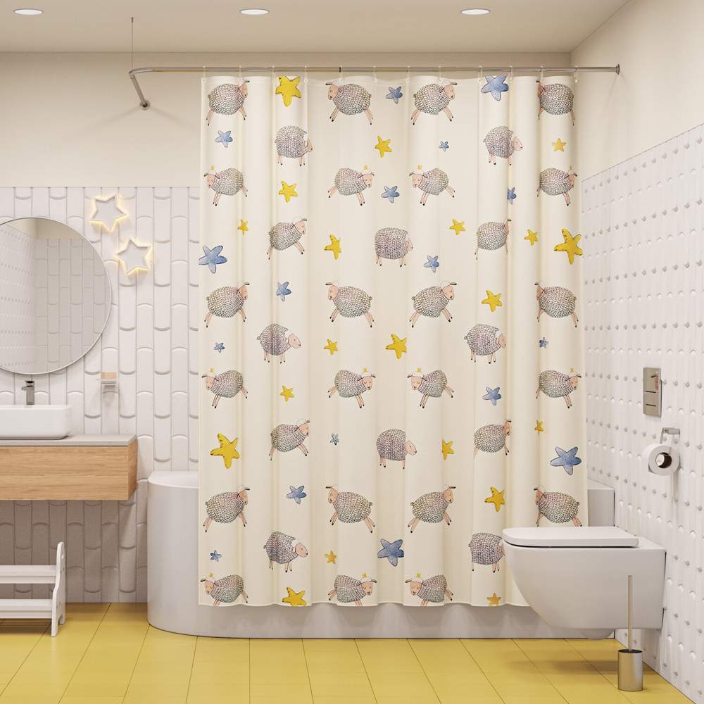 Штора д/ванной IDDIS 200*180см  полиэст. BA01P18i11