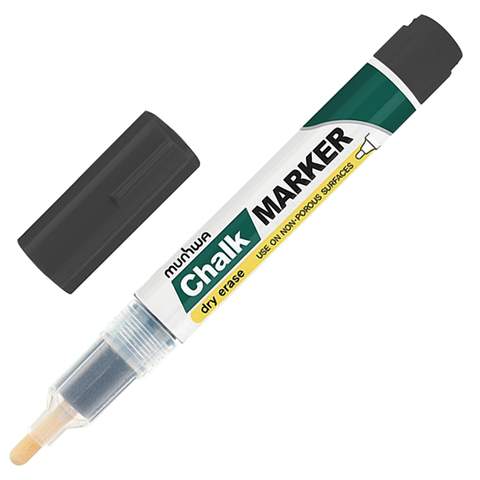 Маркер *меловой MunHwa Chalk Marker  CM-08  желтый  3мм, пакет
