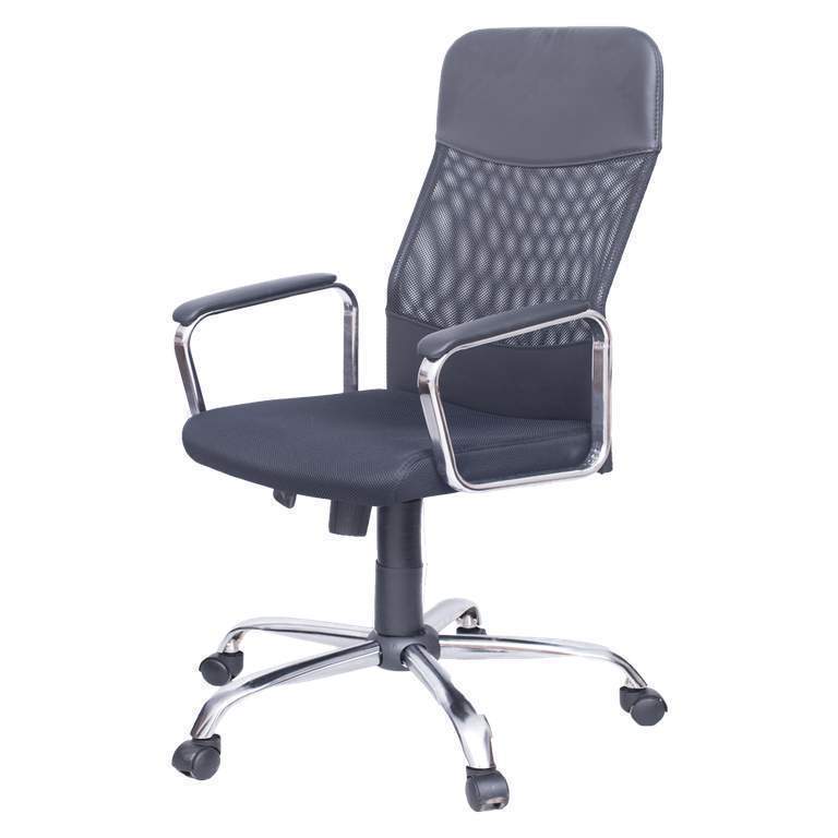 Кресло Бета (Тк. TW, №9 (черн)тк.S №11 черн, кожа иск.Eco,№16(черн.)ТГ, кр.Альфа(700) СН,ролик ст.