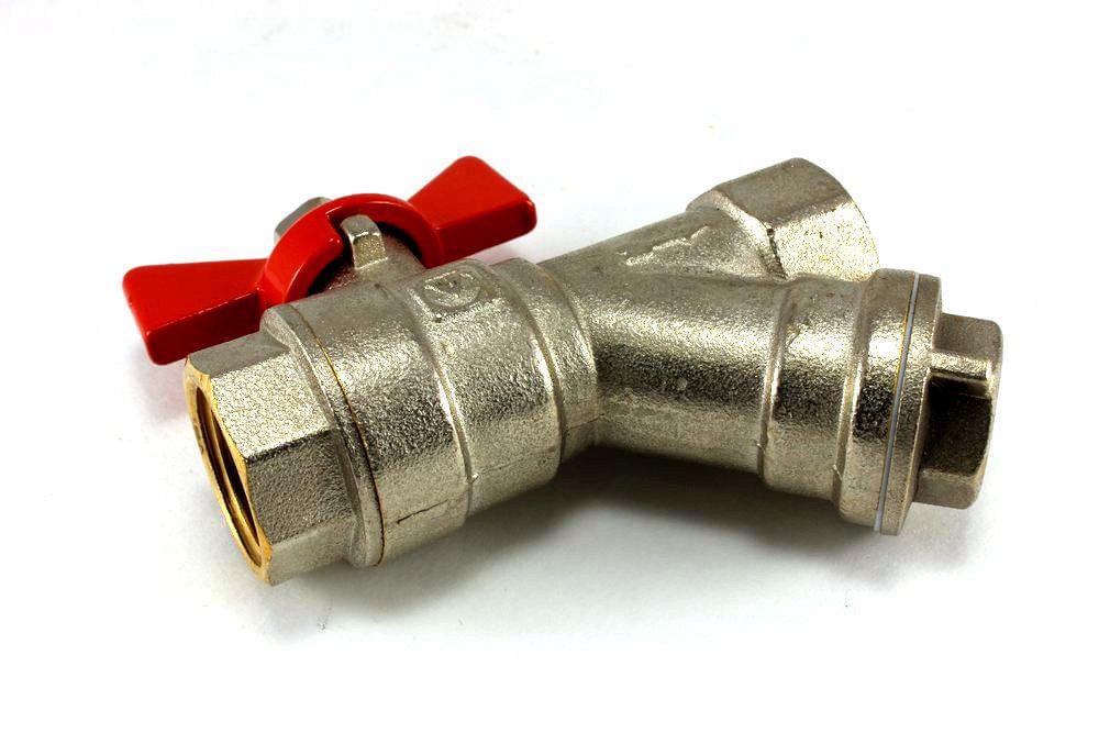 Кран шар. с фильтром вн.-вн. баб. 1/2"  VT.293