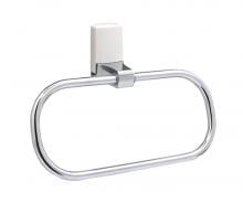Держатель полотенец  Wasserkraft  Leine W К-5060WHITE  кольцо хром