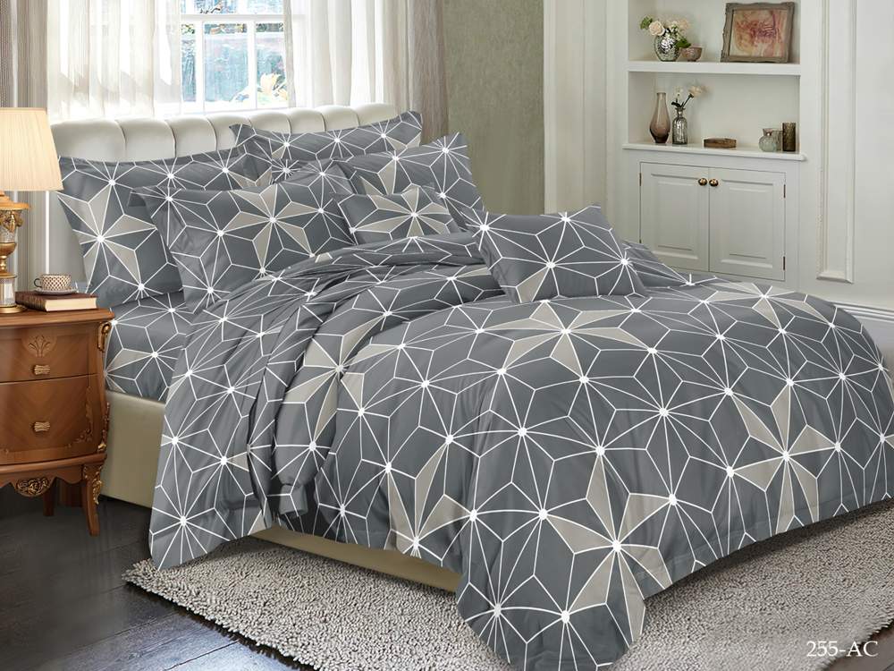 CLEO КПБ полисатин Art Color 2сп ( 70*70*2) 20% хлопок/40% вискоза/40% ПЭ 20/255-AC 